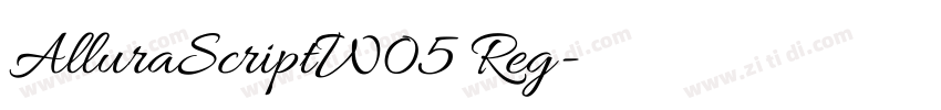 AlluraScriptW05 Reg字体转换